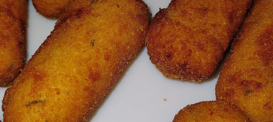 CROQUETAS DE GAMBAS AL AJILLO