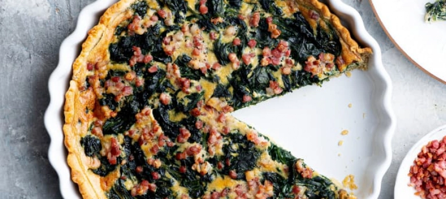 QUICHÉ DE JAMÓN YORK Y ESPINACAS, UNA ELABORACIÓN MUY VERSÁTIL
