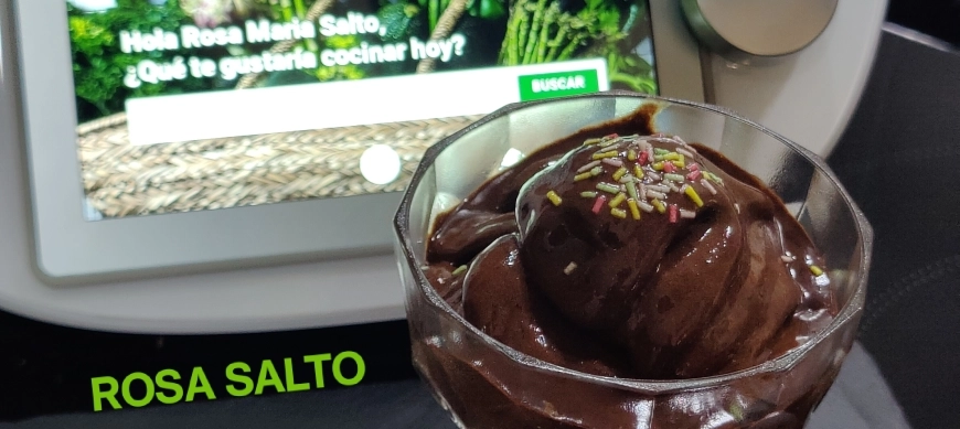 Helado de plátano y cacao
