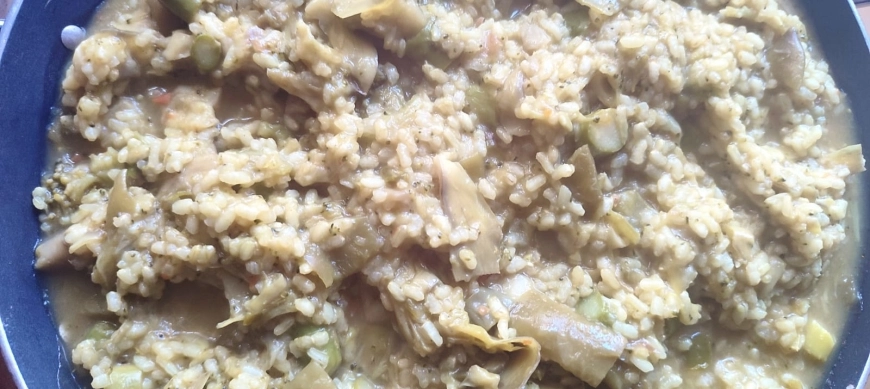 Arroz con verduras BATCH COOKING