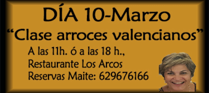 CLASE DE ARROCES VALENCIANOS