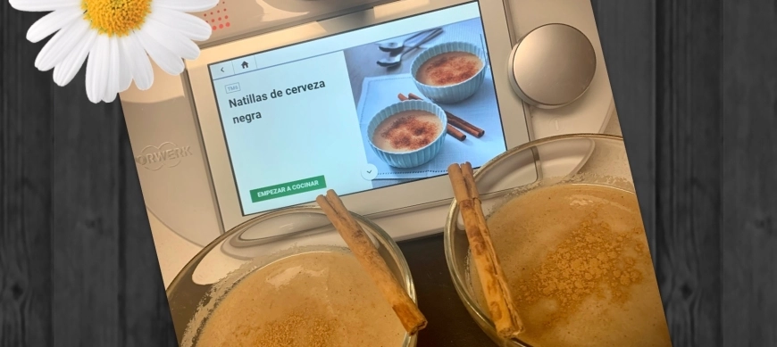 Natillas de cerveza Negra