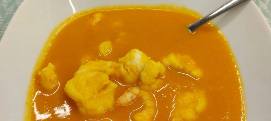 CREMA DE RAPE Y GAMBAS