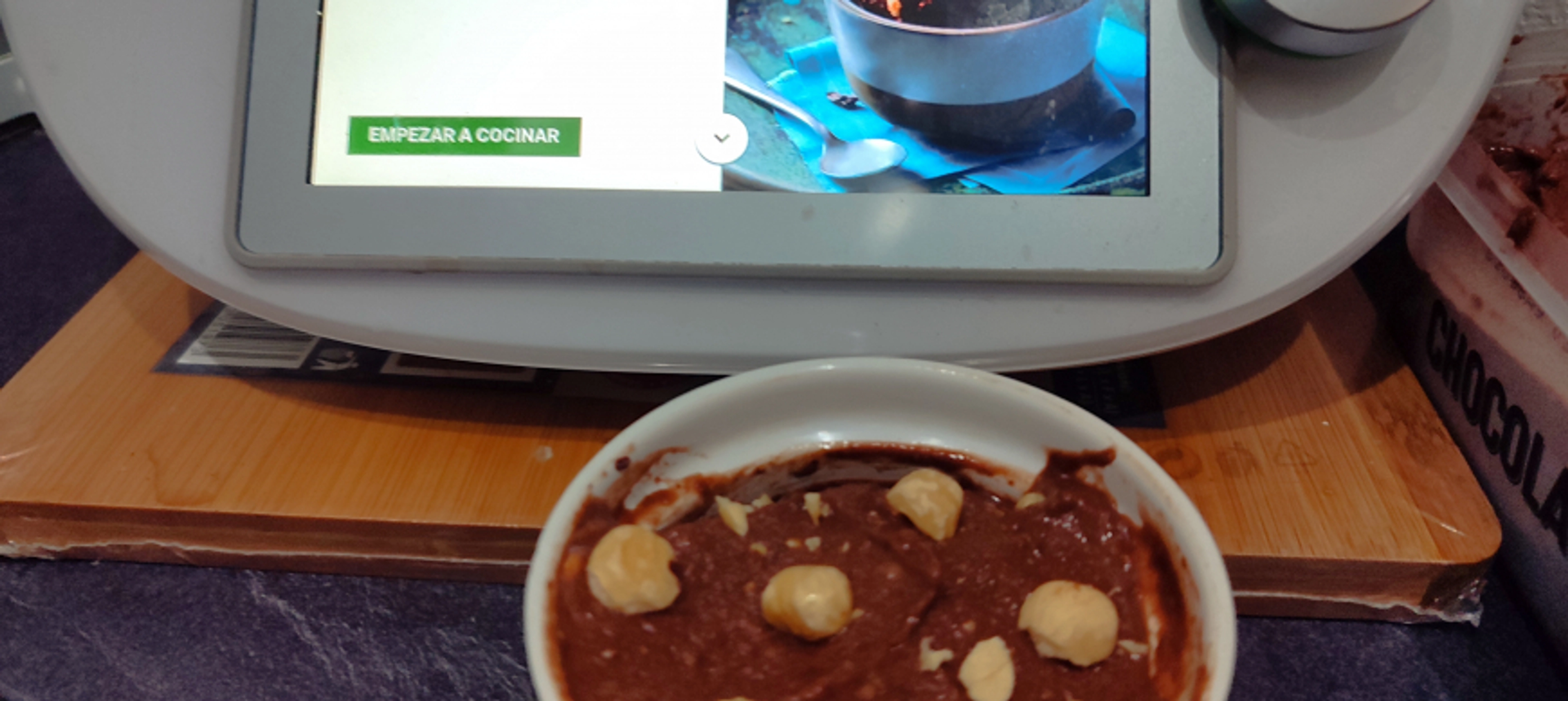 Helado casero con Thermomix: Helado de chocolate saludable de aprovechamiento