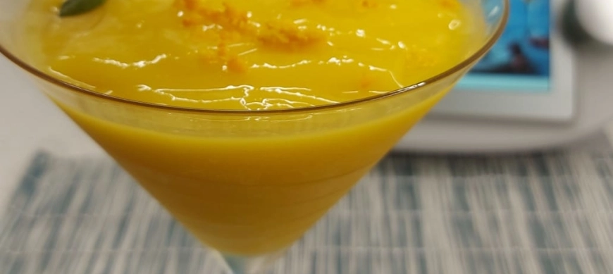 SORBETE DE NARANJA Y MANGO