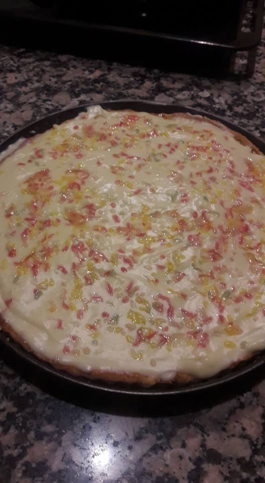 Tarta de manzana y crema pastelera