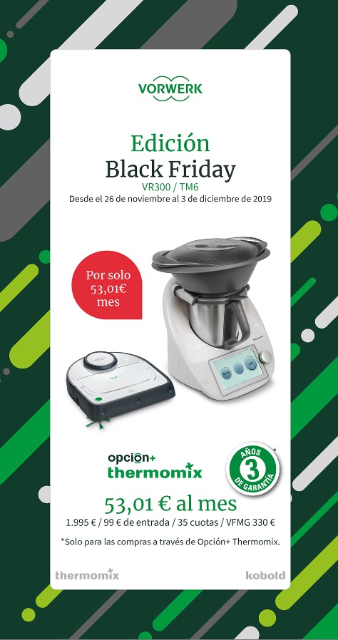 Black friday Thermomix® Kobold - Noticias Blog - Blog de LIDIA FRANCO DE  ALMEIDA de Thermomix® Alicante