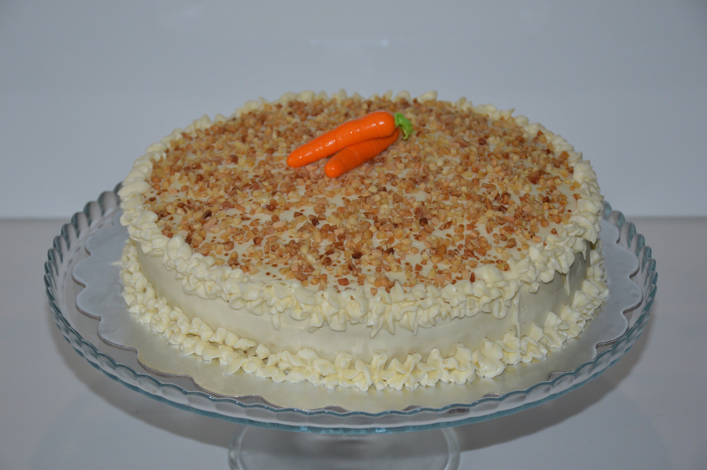Tarta de Zanahoria con cobertura de queso crema (carrot cake)