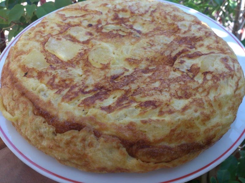 Tortilla de patatas o...tortilla a máquina