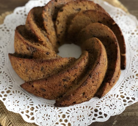 BIZCOCHO DE AVENA Y CALABAZA, sin azúcar.