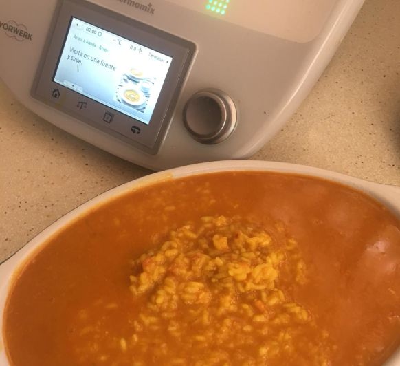 ARROZ A BANDA CON GAMBAS Thermomix®