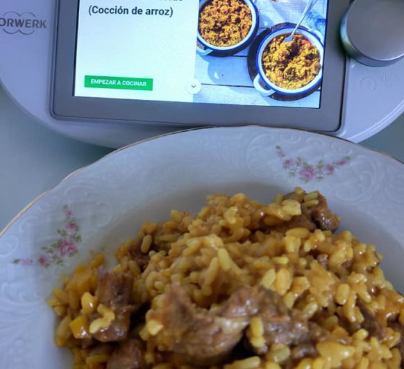 ARROZ CON CARRILLERAS (COCION DE ARROZ) Thermomix®