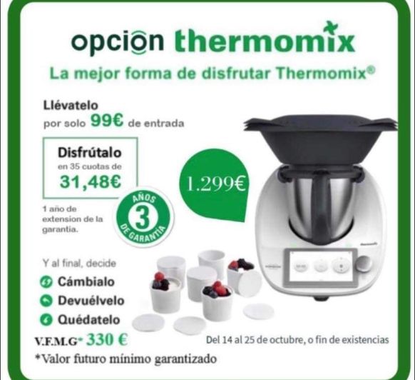 Comprar Thermomix®  Sin Límites La mejor manera de tener Thermomix® 