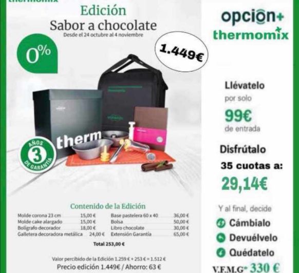 0% SIN INTERÉS - SABOR A CHOCOLATE