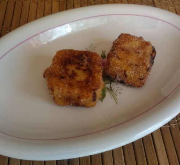 Leche frita sin huevo, sin gluten