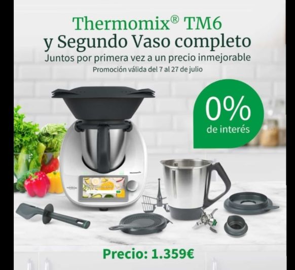 PRECIO INCREIBLE Thermomix® + 1 VASO COMPLETO