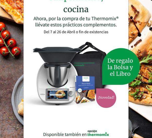 Nueva promocion con bolsa de transporte y libro de Pizza party de regalo, solo por 31'48 euros al mes.