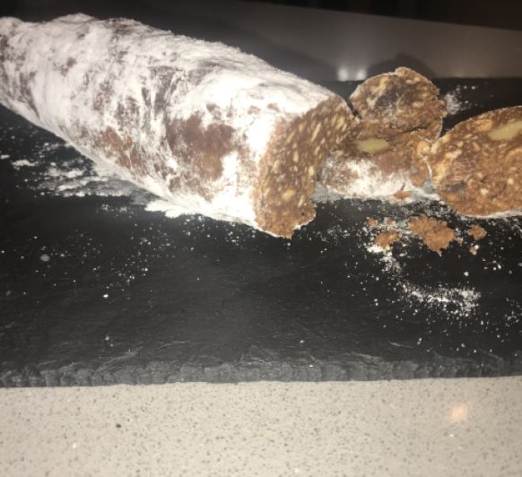 Salchichón de chocolate