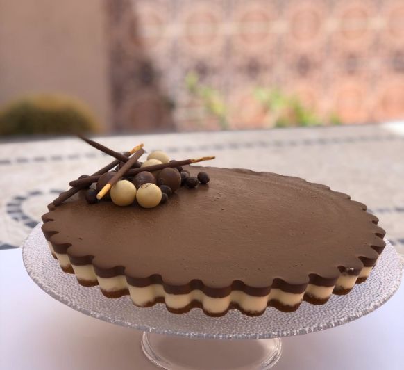 TARTA DE 2 CHOCOLATES