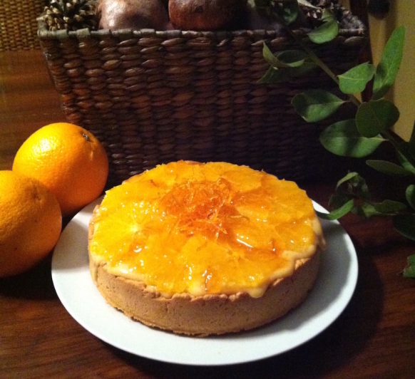 Tarta de Naranja Confitada y crema