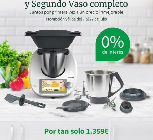 Thermomix® SIN INTERESES 0% y SEGUNDO VASO COMPLETO