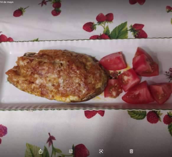 Berenjenas rellenas de atún.