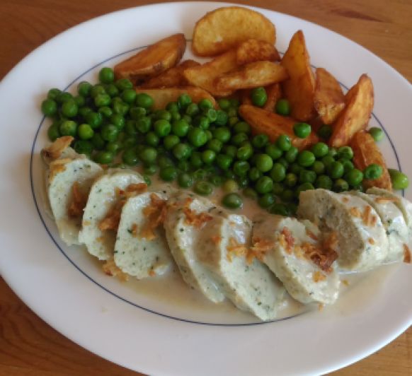 Salchichas de pollo al parmesano
