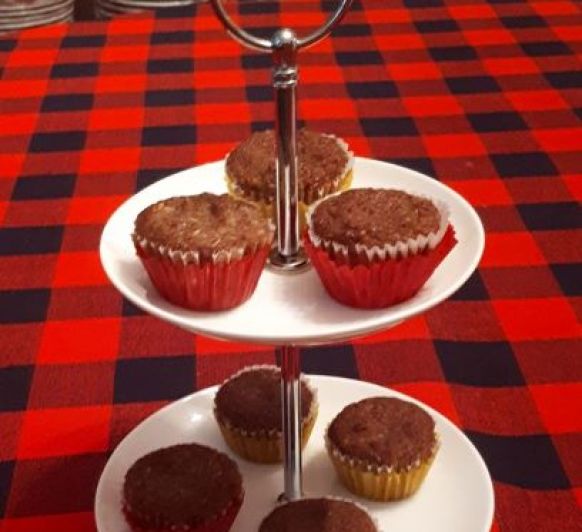 Minicupcakes de coco y afrecho de avellanas