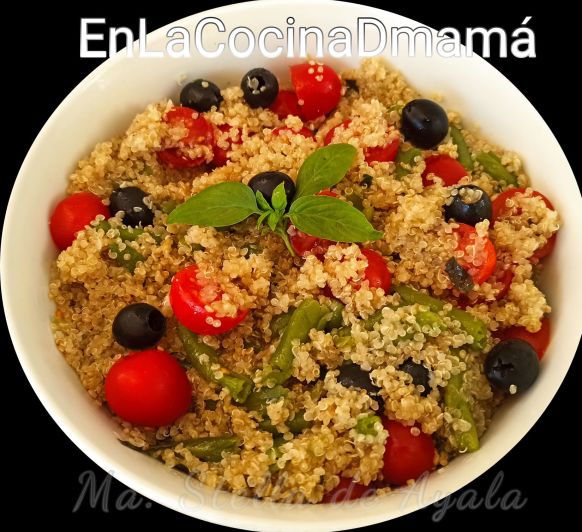 Ensalada de quinoa con judías verdes