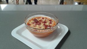 salmorejo con manzana o zanahoria